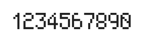 5×8数字点阵字体 ddN58AB0084