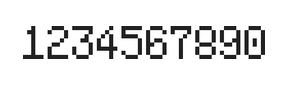 5×8数字点阵字体 ddN58AB0085