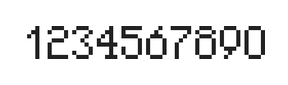 5×8数字点阵字体 ddN58AB0086