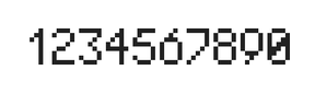 5×8数字点阵字体 ddN58AB0092