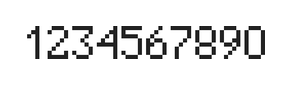 5×8数字点阵字体 ddN58AB0098