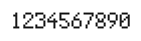 5×8数字点阵字体 ddN58AB0101
