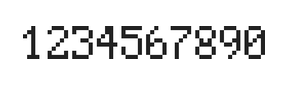 5×8数字点阵字体 ddN58AB0106