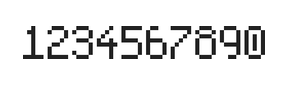 5×8数字点阵字体 ddN58AB0112