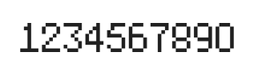 5×8数字点阵字体 ddN58AB0114
