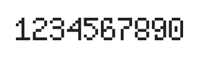 5×8数字点阵字体 ddN58AB0116