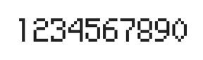 5×8数字点阵字体 ddN58AB0119