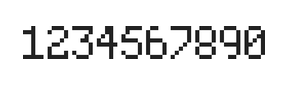 5×8数字点阵字体 ddN58AB0152