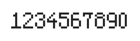 5×8数字点阵字体 ddN58AB0173