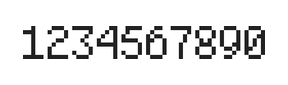 5×8数字点阵字体 ddN58AB0221