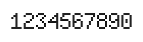 5×8数字点阵字体 ddN58AB0222