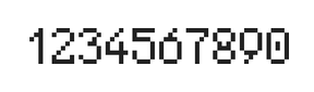 5×8数字点阵字体 ddN58AB0227