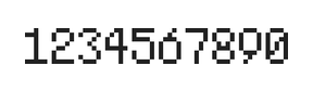 5×8数字点阵字体 ddN58AB0228