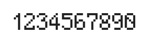 5×8数字点阵字体 ddN58AB0244