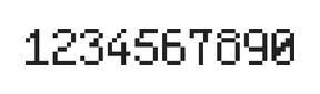 5×8数字点阵字体 ddN58AB0248