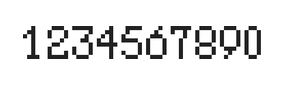 5×8数字点阵字体 ddN58AB0254