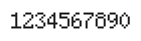 5×8数字点阵字体 ddN58AB0257