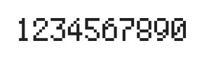 5×8数字点阵字体 ddN58AB0269