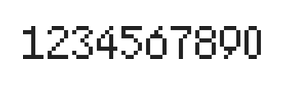 5×8数字点阵字体 ddN58AB0280
