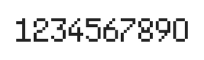 5×8数字点阵字体 ddN58AB0303
