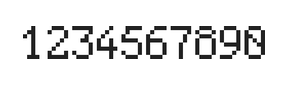 5×8数字点阵字体 ddN58AB0305