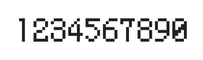 5×8数字点阵字体 ddN58AB0315