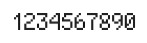 5×8数字点阵字体 ddN58AB0320
