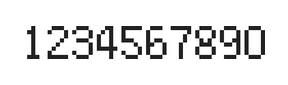 5×8数字点阵字体 ddN58AB0321