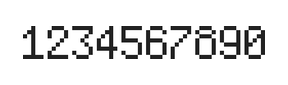 5×8数字点阵字体 ddN58AB0332