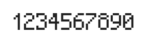 5×8数字点阵字体 ddN58AB0337