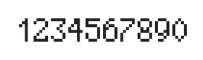 5×8数字点阵字体 ddN58AB0338
