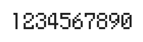 5×8数字点阵字体 ddN58AB0339