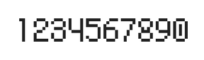 5×8数字点阵字体 ddN58AB0359