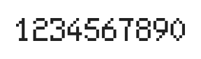 5×8数字点阵字体 ddN58AB0361