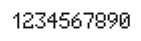 5×8数字点阵字体 ddN58AB0363