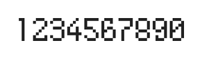 5×8数字点阵字体 ddN58AB0369