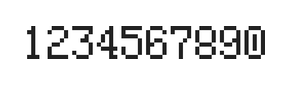 5×8数字点阵字体 ddN58AB0370