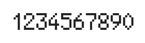 5×8数字点阵字体 ddN58AB0373