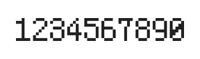 5×8数字点阵字体 ddN58AB0375
