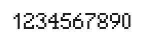 5×8数字点阵字体 ddN58AB0376