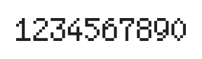 5×8数字点阵字体 ddN58AB0379