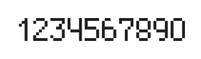 5×8数字点阵字体 ddN58AB0381