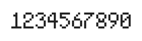 5×8数字点阵字体 ddN58AB0385