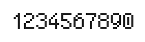 5×8数字点阵字体 ddN58AB0387