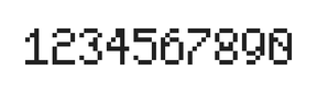 5×8数字点阵字体 ddN58AB0402