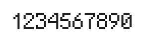 5×8数字点阵字体 ddN58AB0403