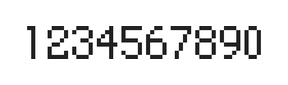5×8数字点阵字体 ddN58AB0405