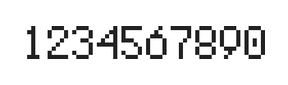 5×8数字点阵字体 ddN58AB0411