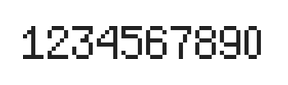 5×8数字点阵字体 ddN58AB0412