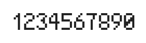 5×8数字点阵字体 ddN58AB0413